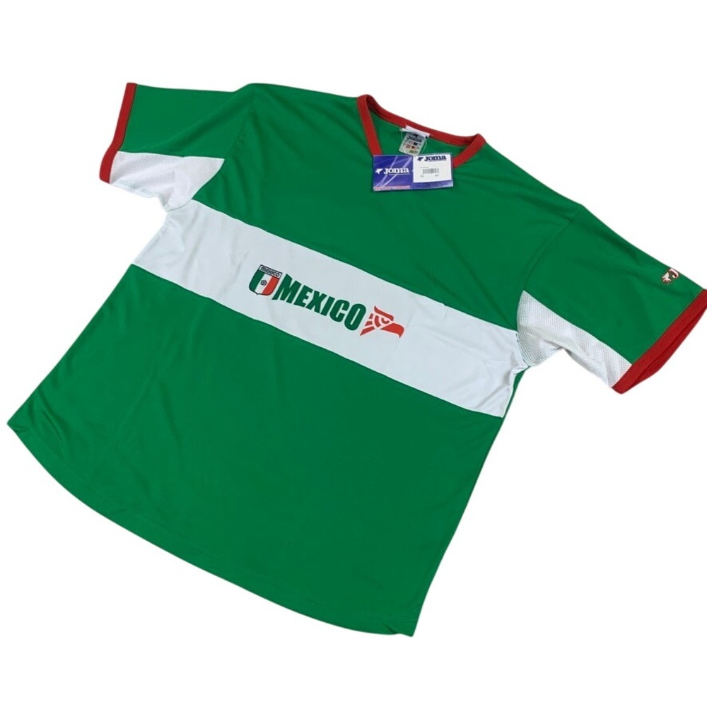 Joma Mexico Soccer Jersey Mens Large Green White Red‎ Futbol Fan Shirt NEW